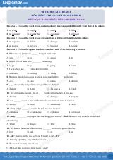 Đề thi học kì 1 Tiếng Anh 8 iLearn Smart World - Đề số 4